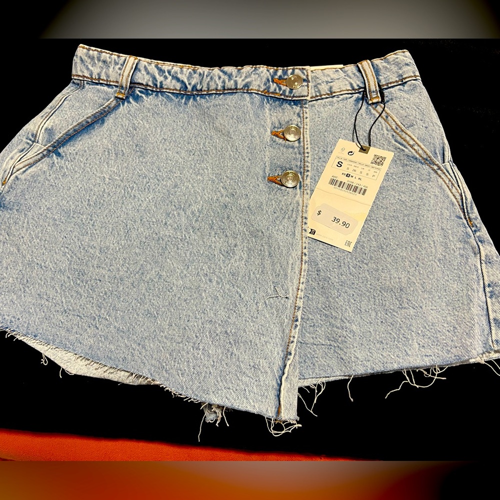 Zara Denim Skort/Skirt